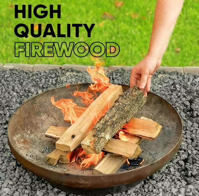 15" Birch Firewood Logs, Seasoned Kiln-Dried Fire Wood For Fire Pit, Fireplace, Campfire, Pizza Oven, Split Wood, Solo Stove, 1200 Cub. In. 15-20lb 5 15" Birch Firewood Logs, Seasoned Kiln-Dried Fire Wood For Fire Pit, Fireplace, Campfire, Pizza Oven, Split Wood, Solo Stove, 1200 Cub. In. 15-20lb - Image 3