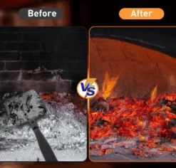 13“ ”Hollow Out Fireplace Ash Sifter Metal Coal Shovel Heat Resistant Scoop Charcoal Shovel Tools With Self-Adhesive Hook For Wood Stove Fire Pit -Cheap Grill Store B0DGWTKLDY 3