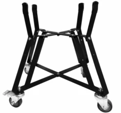 Grill Stand Rolling Nest For Large Big Green Egg, Kamado Joe Classic Joe Series Ceramic Egg Kamado 18 Inch Round Grills, With Locking Caster Wheels