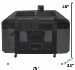 Grill Cover For Outdoor Gourmet Fry/Grill/Smoke Combo Grill, 79W X 23D X 48H, Waterproof -Cheap Grill Store SH700size fcfd3c92 aa3d 4db0 936b 37bca2fbe3ee
