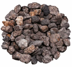 Granules Lava Rock For Fit Pit, 1-3 Inch Safe Natural Tempered Lava Stones For Fireplace, Landscaping, Fire Bowls, Gas Log Sets, 10 Pounds