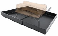 Adjustable Fireplace Tray Ash Pan - Mess Free Ash Removal, Fireplace Ash Tray Expands From 22 Inches Up To 31-1/2 Inches, Ash Collection, Black