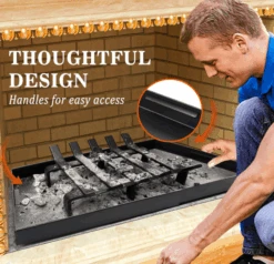 Adjustable Fireplace Tray Ash Pan - Mess Free Ash Removal, Fireplace Ash Tray Expands From 22 Inches Up To 31-1/2 Inches, Ash Collection, Black -Cheap Grill Store Z81020.B0301 4