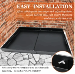 Adjustable Fireplace Tray Ash Pan - Mess Free Ash Removal, Fireplace Ash Tray Expands From 22 Inches Up To 31-1/2 Inches, Ash Collection, Black -Cheap Grill Store Z81020.B0301 5