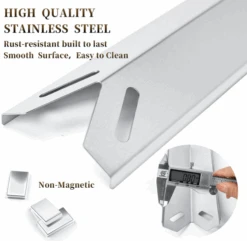 15.35'' Heat Plates For Cuisinart 2556, 2456, GAS2456AS, GAS2556AS, GAS1456ASO, GAS1456BSO, GAS2420AS, Heat Tents For Cuisinart 5-Burner Gas Grill -Cheap Grill Store Z99512.B0501 2