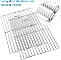 Stainless Steel Grates Kit For Char-Broil Tru-Infrared 463355220, 463242516, 463242515, 466242515, 466242615, 463243016 Gas Grills -Cheap Grill Store ZCB.59815B7.02B11
