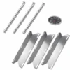 BBQ Repair Kit Fits Sterling Forge Courtyard 720-0016 3 Burner Gas Grill Models, Grill Burners + Heat Plates + Thermometers Kit -Cheap Grill Store cdb259fedf767cde9cfa94e4e08eb082