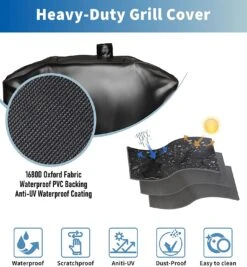Grill Cover For Nexgrill 810-0072 Oakford 1150 Pro 3-Burner Propane Combo Grill And Offset Charcoal Smoker, 79W X 23D X 48H -Cheap Grill Store pitbosscover3 848cebdc af0e 4708 850f d3ccd79a786c
